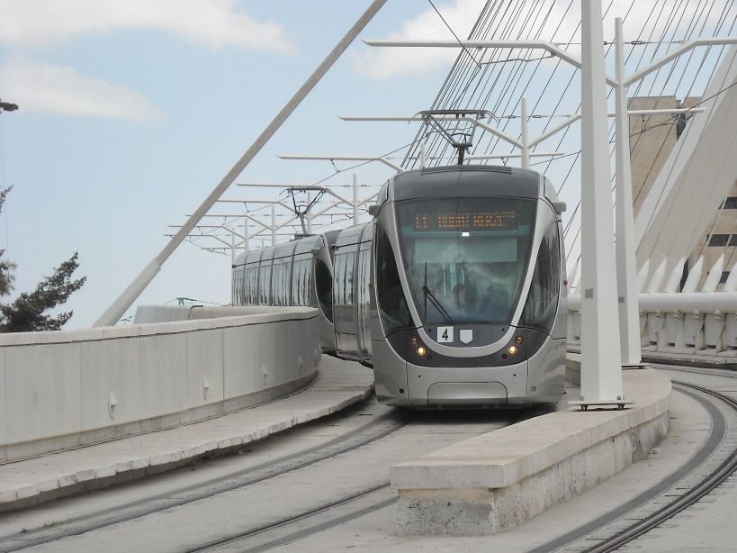 Tren ligero de la línea roja de Jerusalén