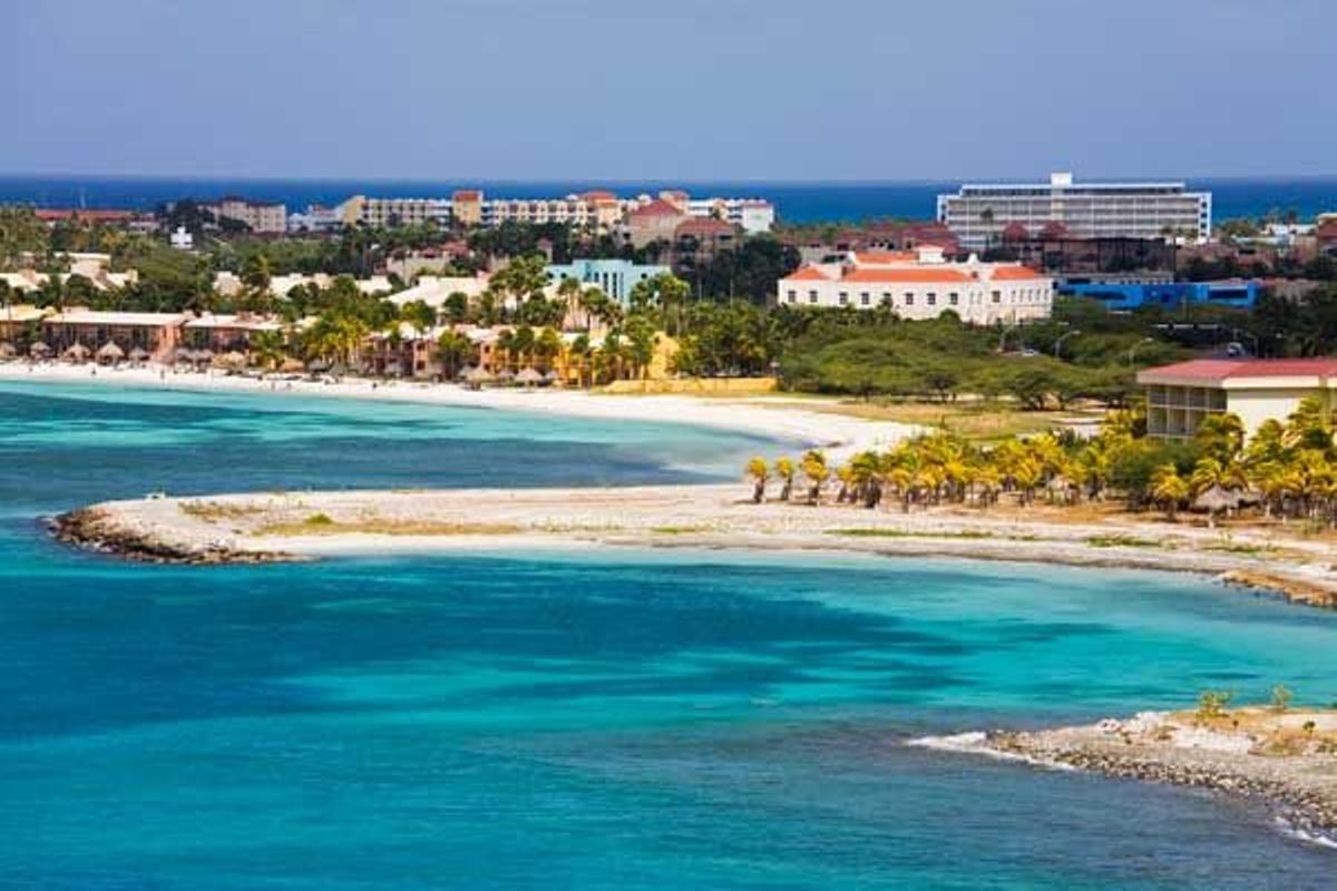 Costa de Oranjestad, en Aruba.