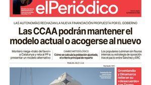 La portada de EL PERIÓDICO del 15 de enero de 2026