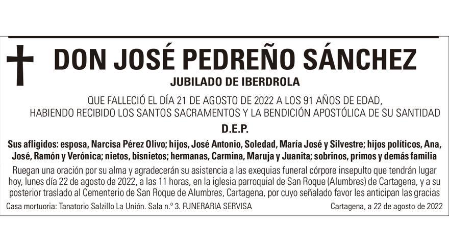 D. José Pedreño Sánchez