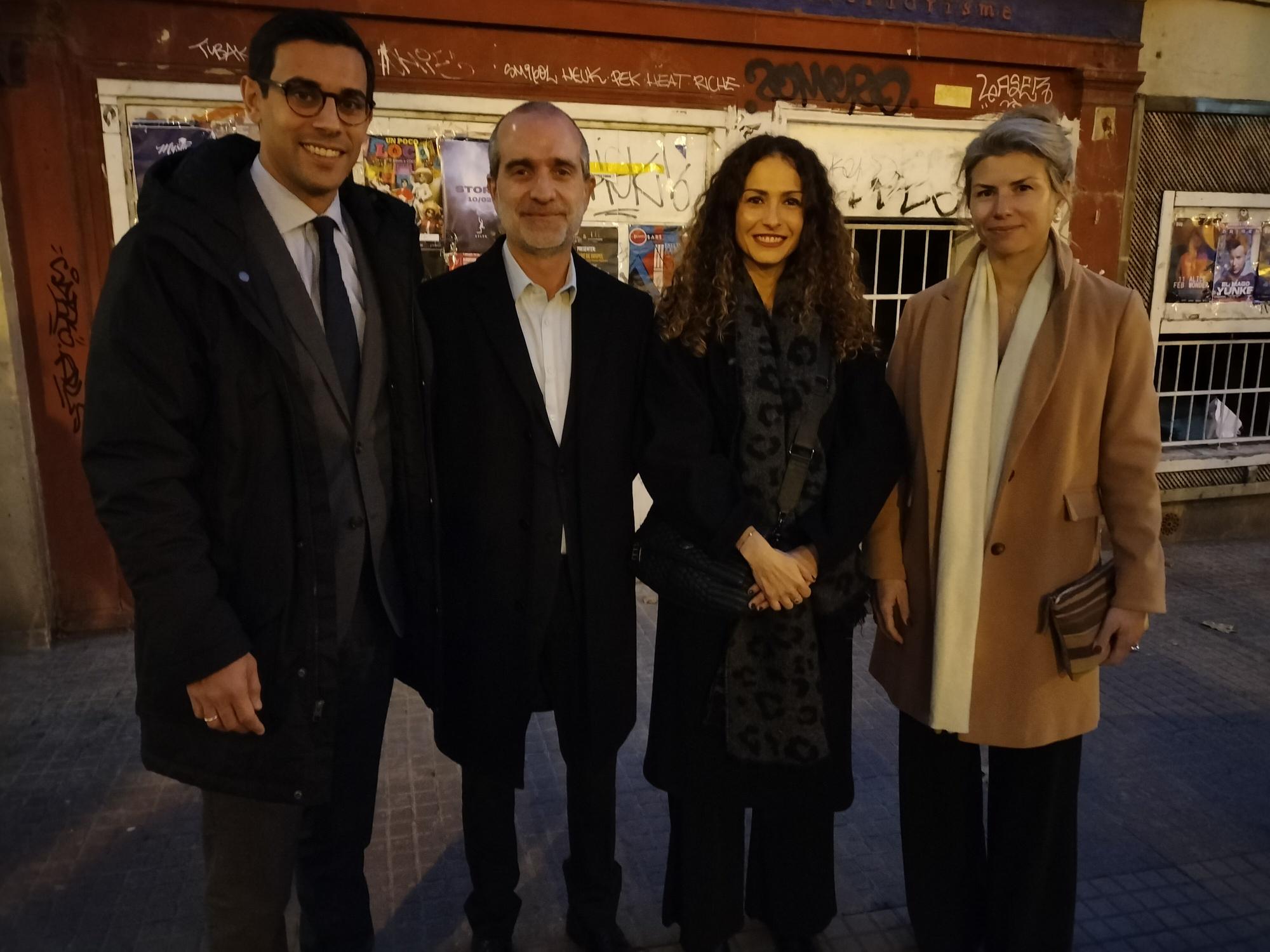 Eloy Villalba, Simone Meli, Mar Rosello y Maria Jover.