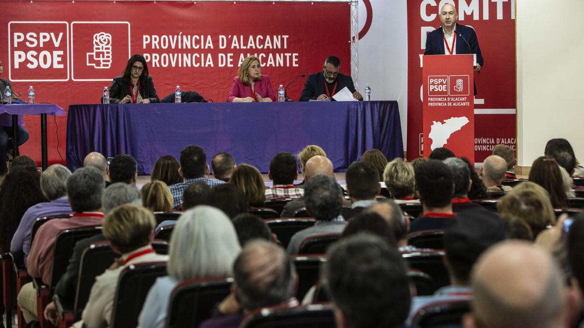 Alejandro Soler interviene en el pasado Comité Provincial.