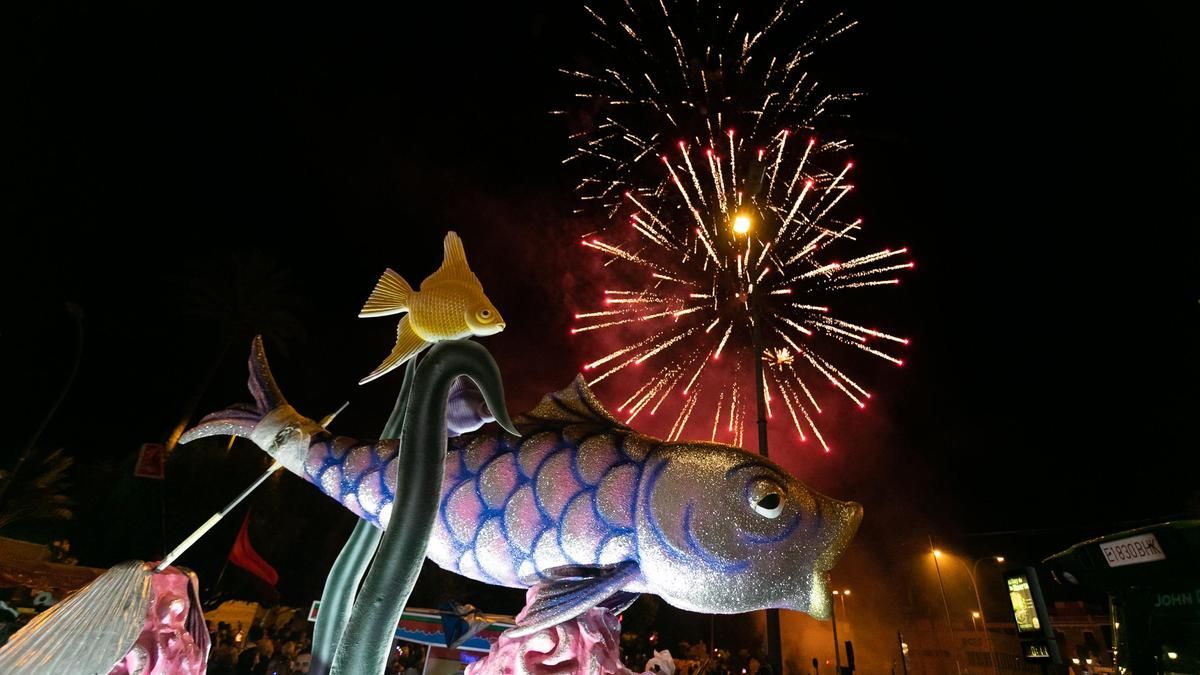 Una imagen de la entrega de la Sardina en Murcia este jueves.