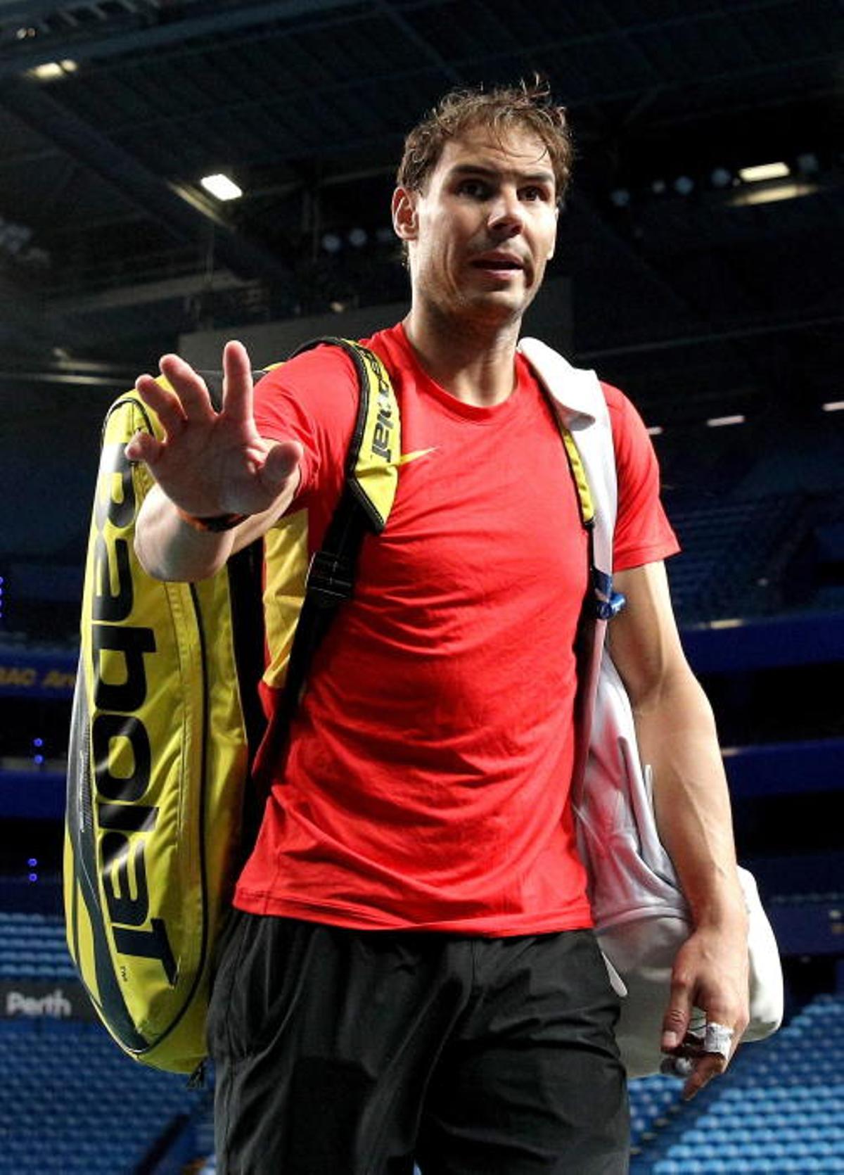 Entrene Rafa Nadal y Bautista en Australia para Co