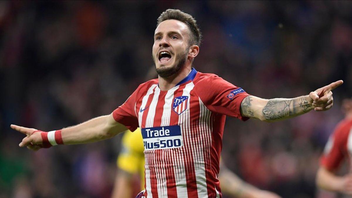 Saúl Ñíguez fue el autor del primer gol del Atleti en Vitoria.