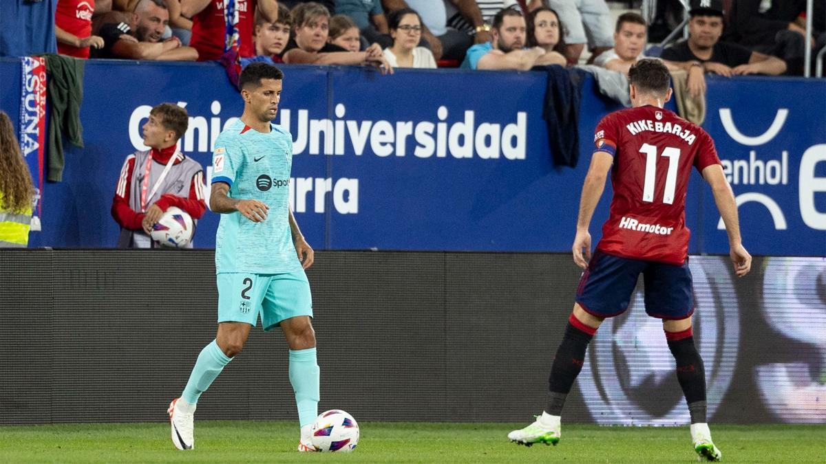 Cancelo jugó avanzado con el Barça ante la Real Sociedad