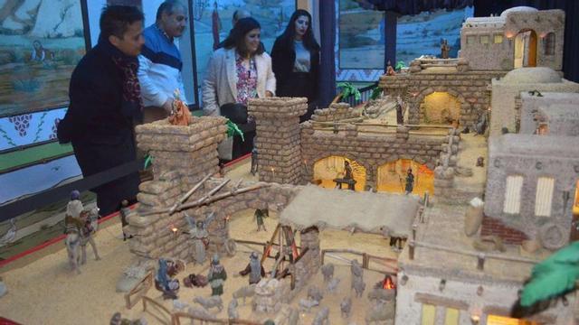 El belén de La Folguera puede visitarse en la sala oriental de la Casa Solita.  | E. P.
