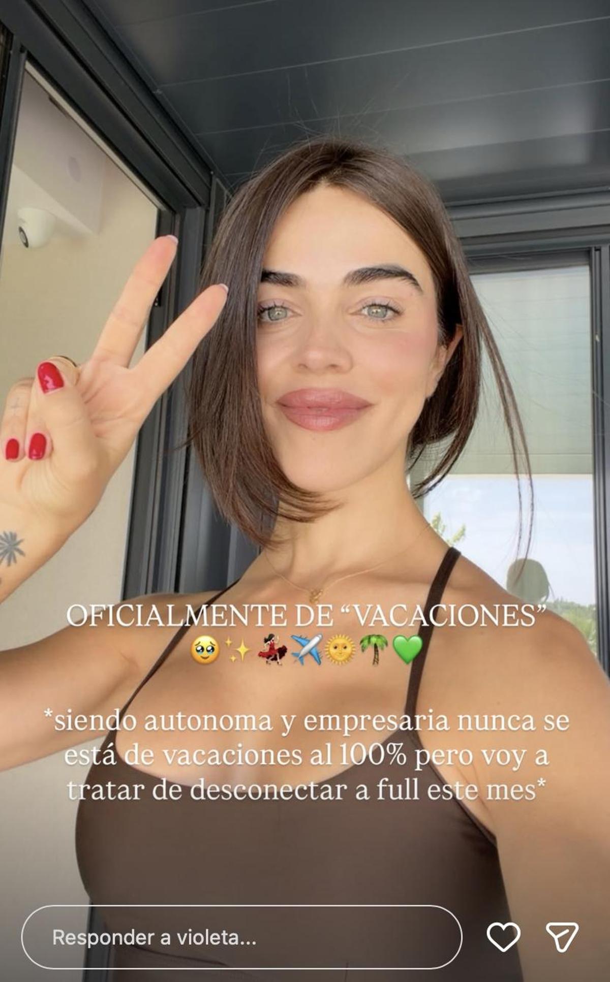 Violeta Mangriñán está oficialmente de vacaciones