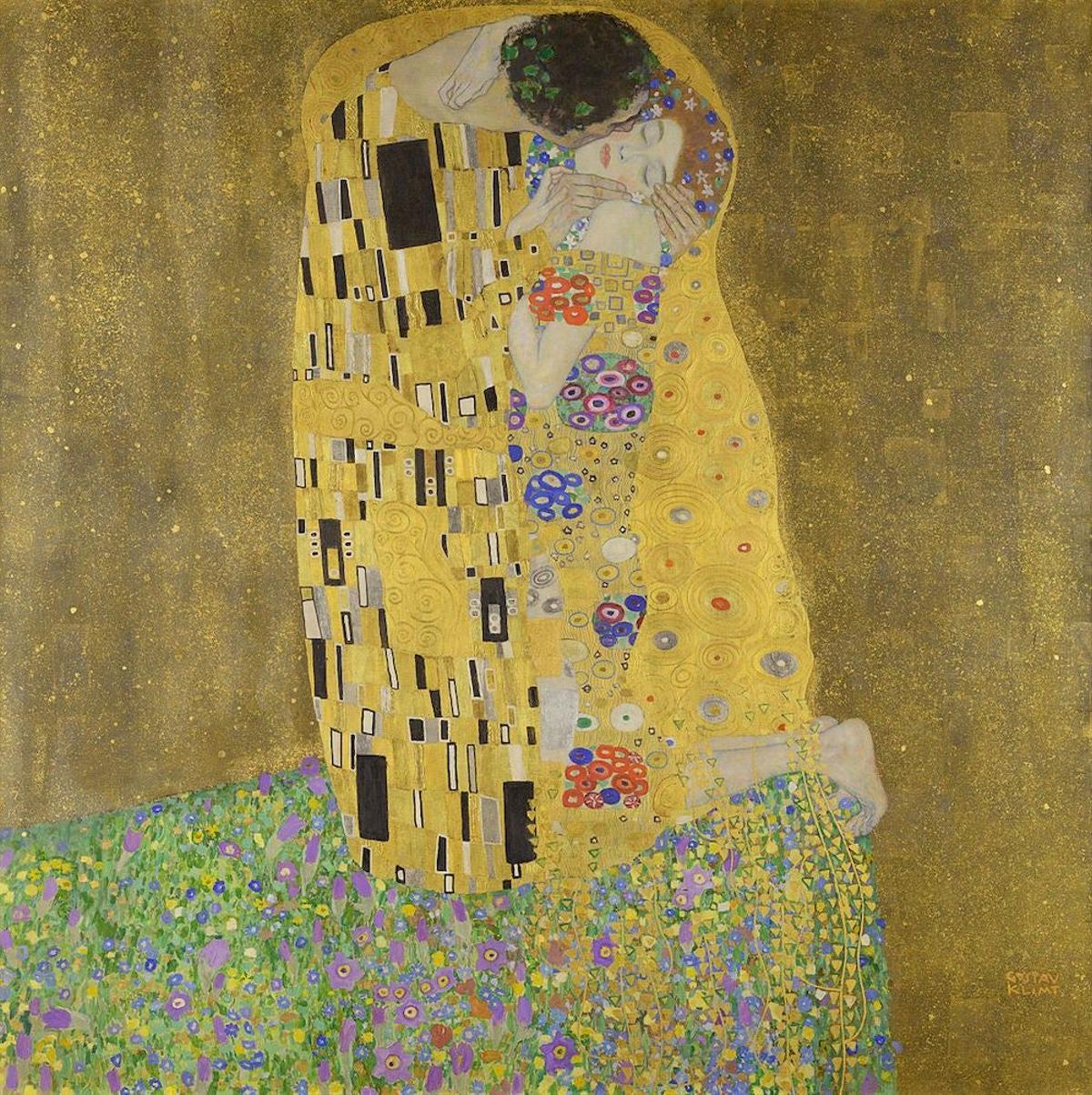 El beso, Gustav Klimt