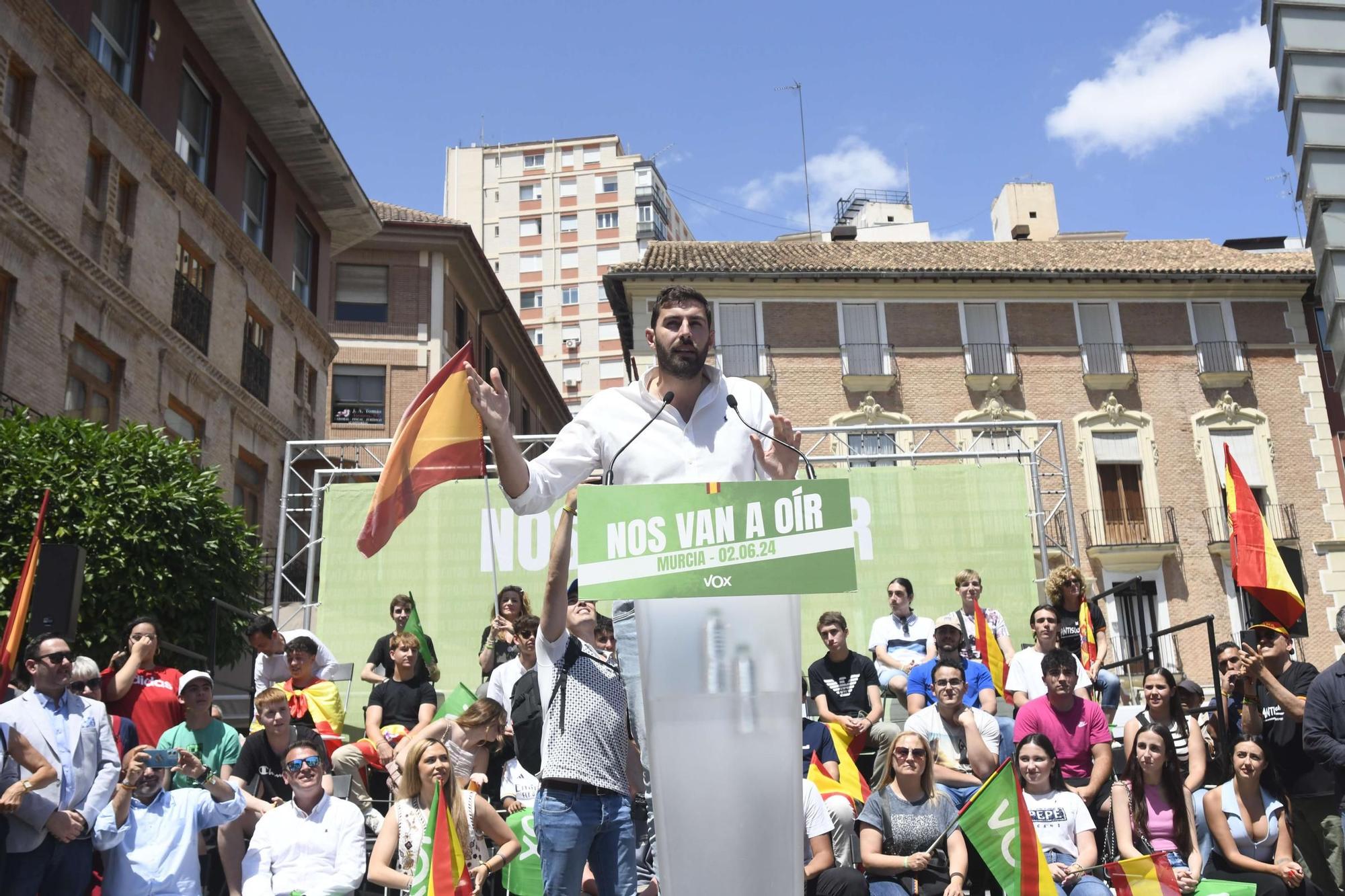 Acto de Santiago Abascal y Jorge Buxadé en Murcia