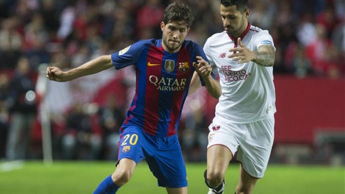 Sergi Roberto, en el Sánchez Pizjuán