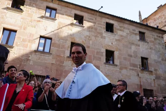 Nadal, en Salamanca para ser investido doctor 'honoris causa' por la Universidad