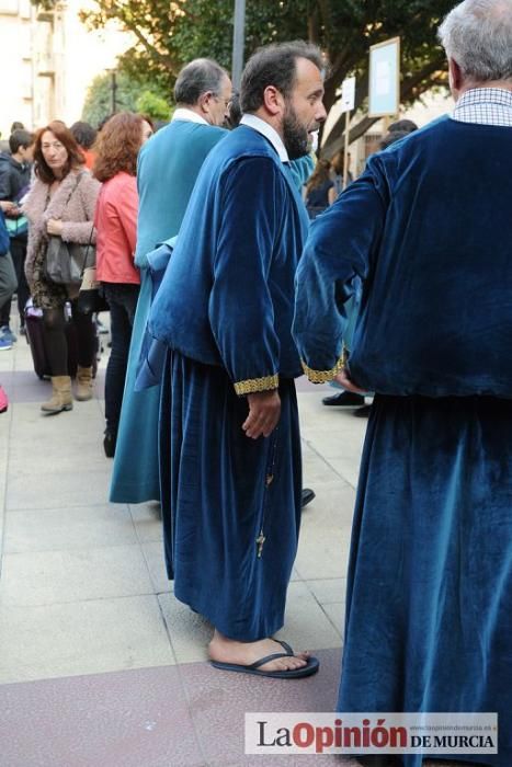 La procesión del Amparo a su salida de San Nicolás