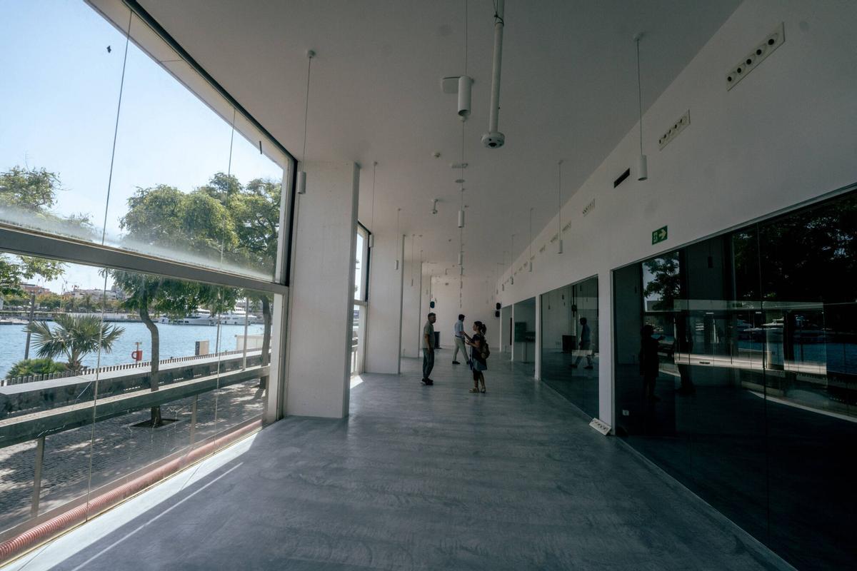 Interior del antiguo Imax del Port Vell, tras las obras de transformación de centro de experiencias inmersivas