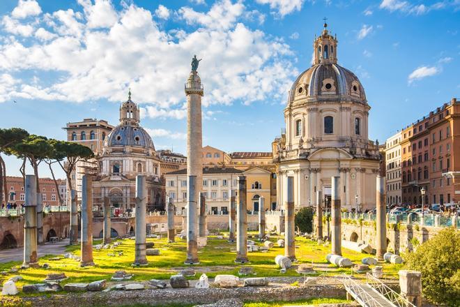 Foro de Trajano, Roma, foros romanos