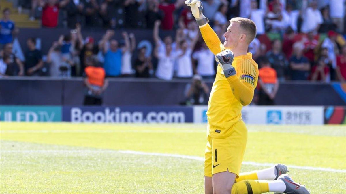 Pickford celebra el triunfo