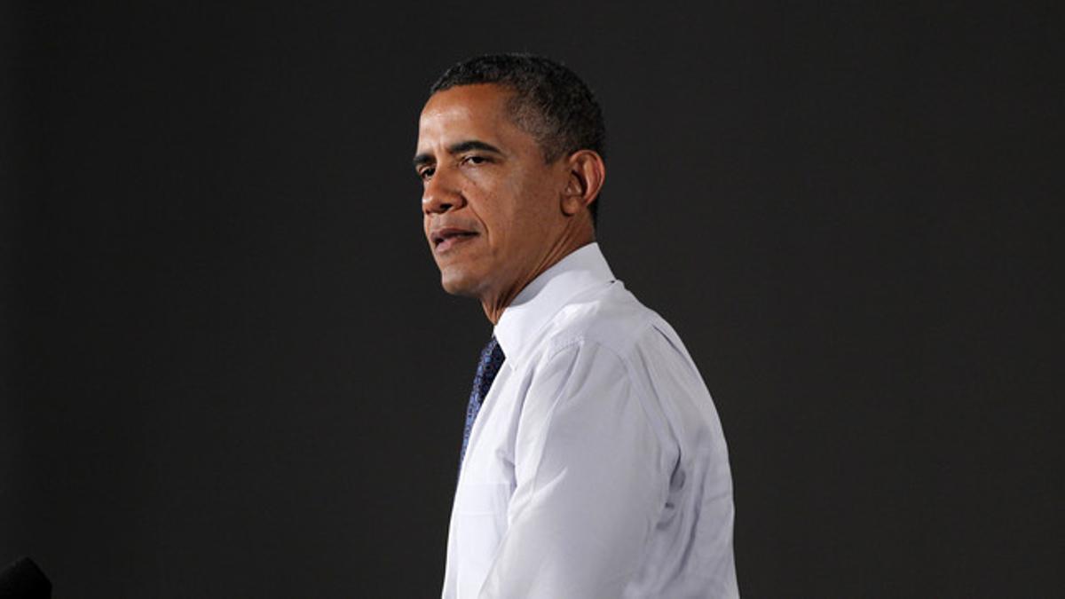 Barack Obama, el miércoles, en un acto de campaña en Akron (Ohio).