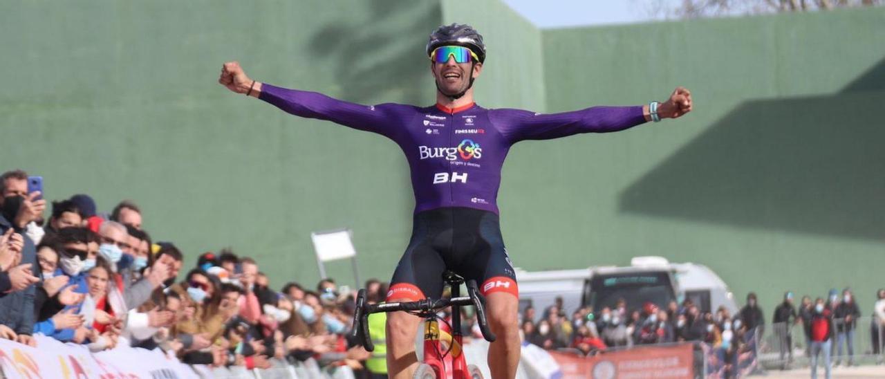 Felipe Orts, en el momento de proclamarse campeón de España por cuarta vez consecutiva. |