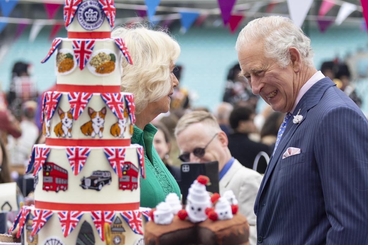 Príncipe Carlos de Inglaterra. El Gran Almuerzo en el Oval Kennington para celebrar el Jubileo de Platino de la Reina Isabel II de Gran Bretaña