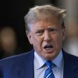 Expresidente Donald Trump a su llegada a juicio