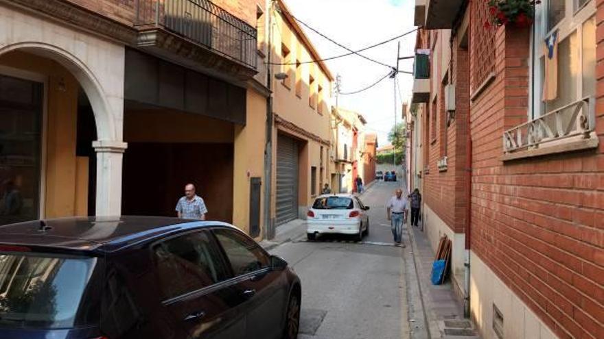 Tram del carrer que es convertirà en zona peatonal.