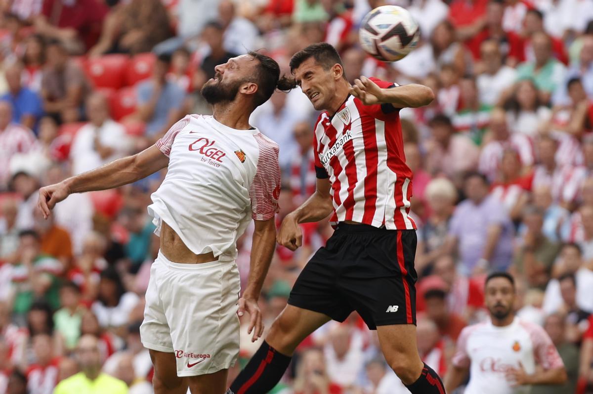 Muriqi, en el enfrentamiento liguero ante el Mallorca