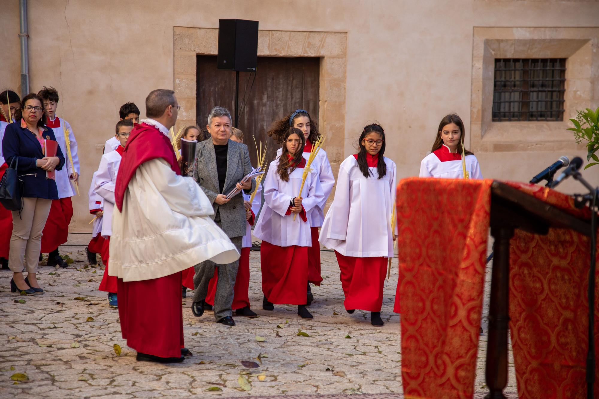 El obispo de Mallorca, Sebastià Taltavull, da el ‘sus’ al Domingo de Ramos, con la la bendición de los ramos y una misa en la Seu