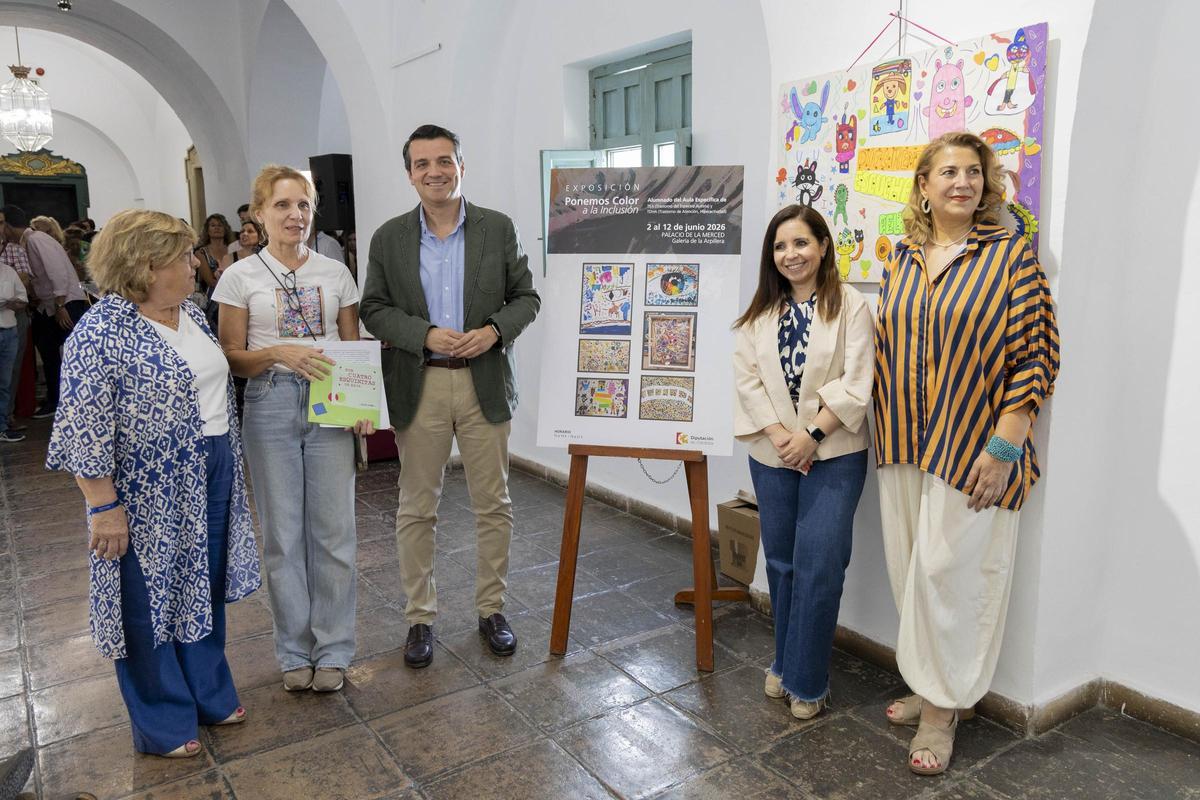 La Diputación exhibe en el Palacio de la Merced las obras del alumnado de aulas específicas de TEA y TDAH.