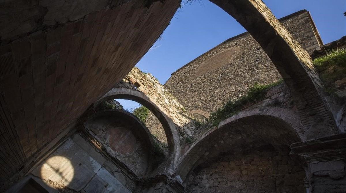 Aspecto actual de la Capella dels Segadors, el oratorio que hay junto a la parroquia de Sant Andreu del Palomar y desde el que salieron payeses y segadores hacia Barcelona durante el Corpus de Sang.