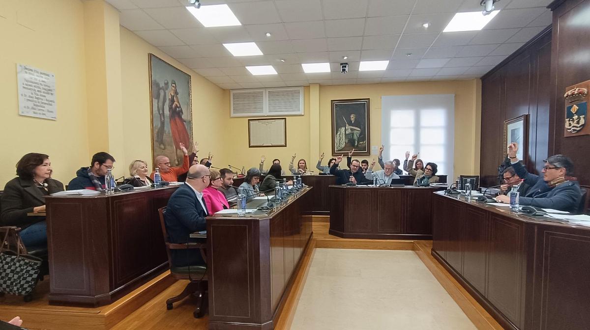 Imagen del pleno ordinario de marzo del Ayuntamiento de La Vila Joiosa.