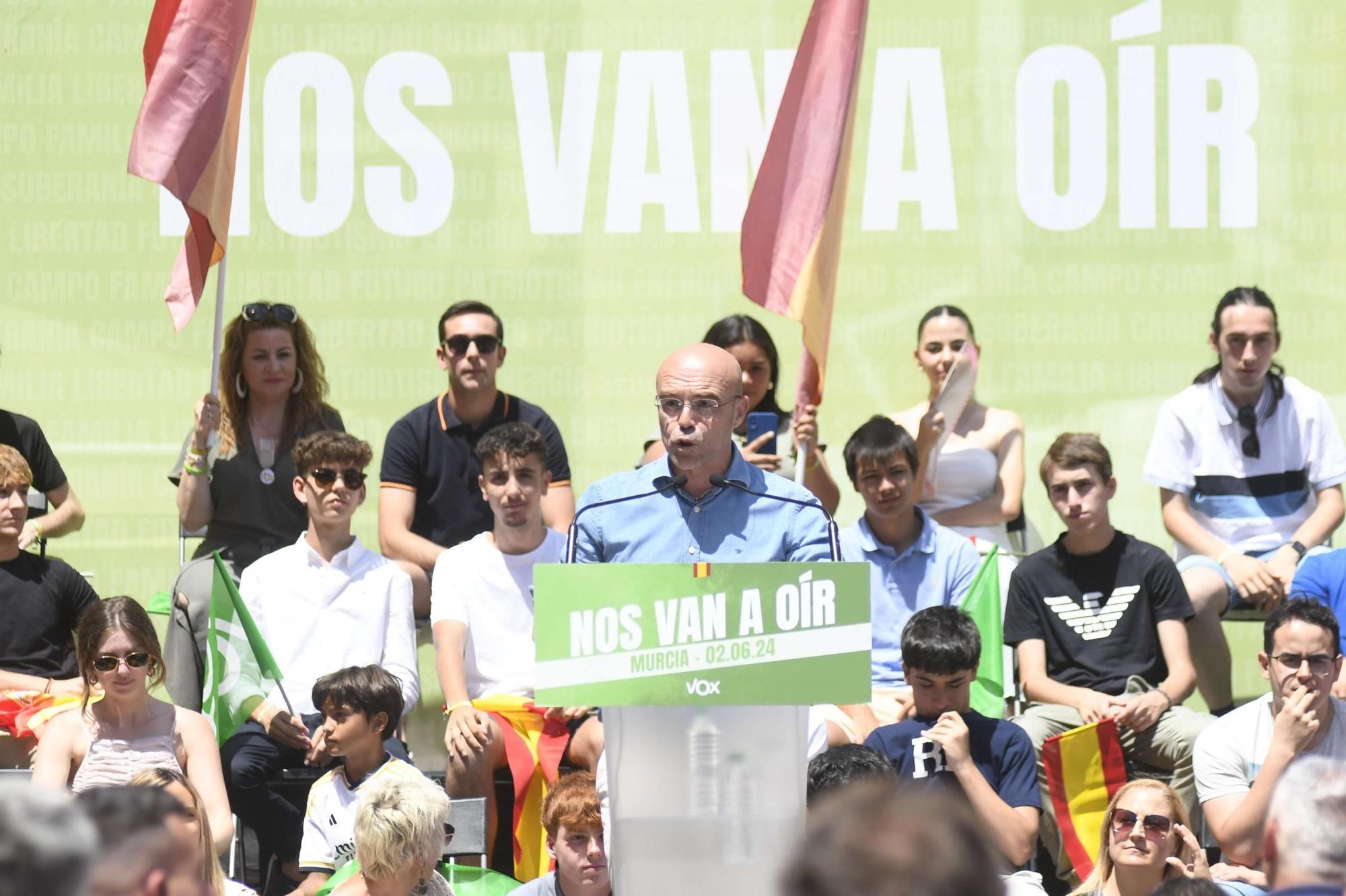 Acto de Santiago Abascal y Jorge Buxadé en Murcia