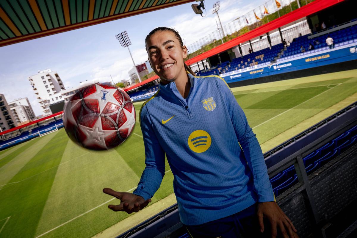 Barcelona 19/05/2026 Deportes. Patri Guijarro,jugadora del Barcelona, posa para El Periódico a pocos días de la final de la Champions ante el Lyon. AUTOR: JORDI OTIX