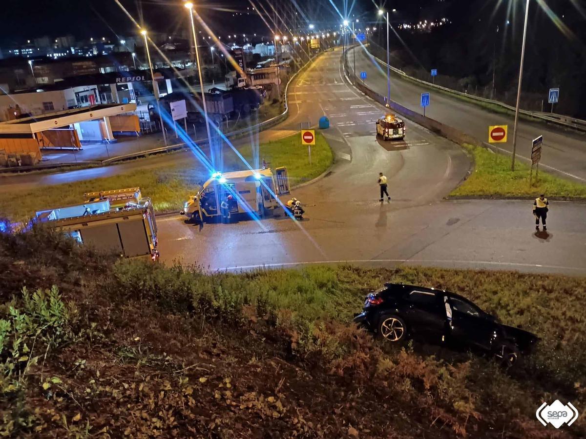 El lugar del accidente.