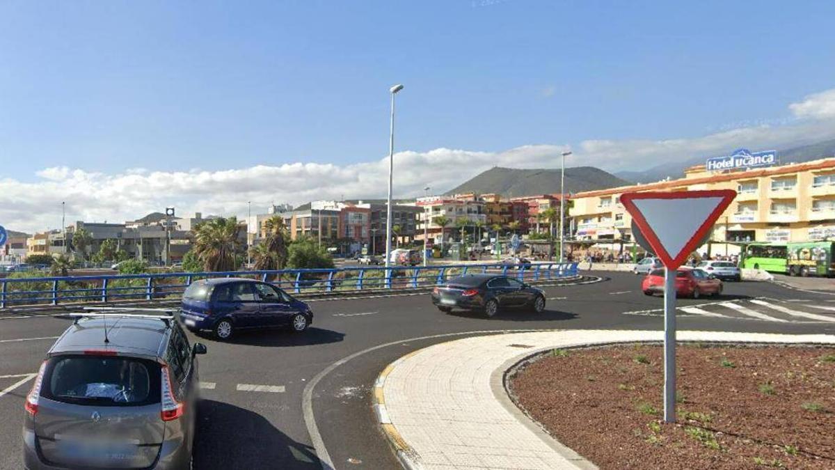 Rotonda de San Isidro, en el sur de Tenerife.