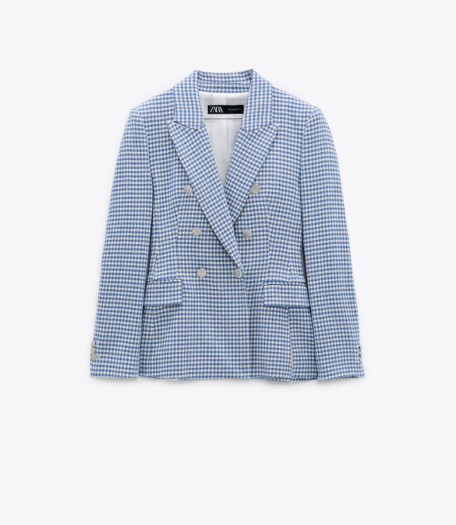 Blazer pata de gallo de Zara