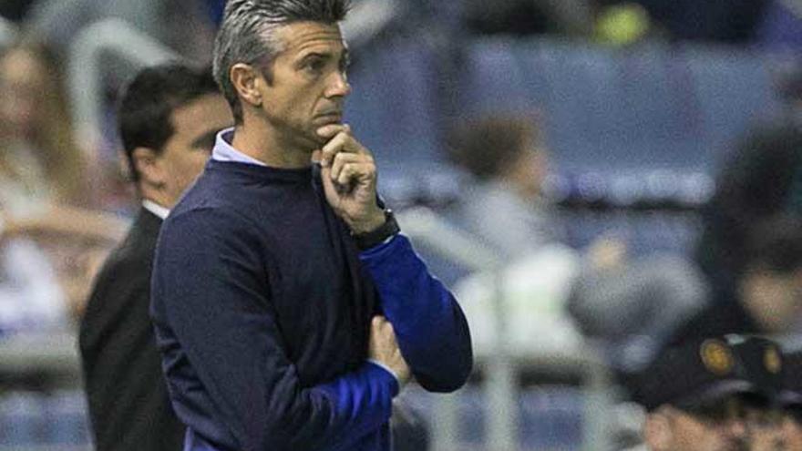 Pep Lluís Martí, en su etapa como técnico del Tenerife.