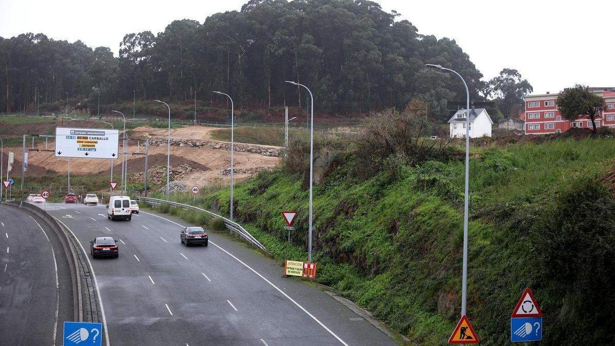 Parcelas de las obras de urbanización en Visma.