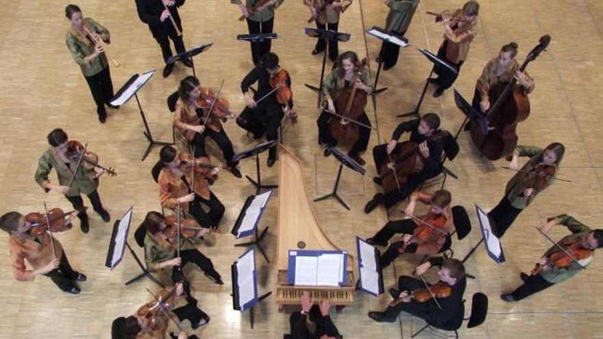 La Orquesta Barroca de la Unión Europea, durante una de sus actuaciones.