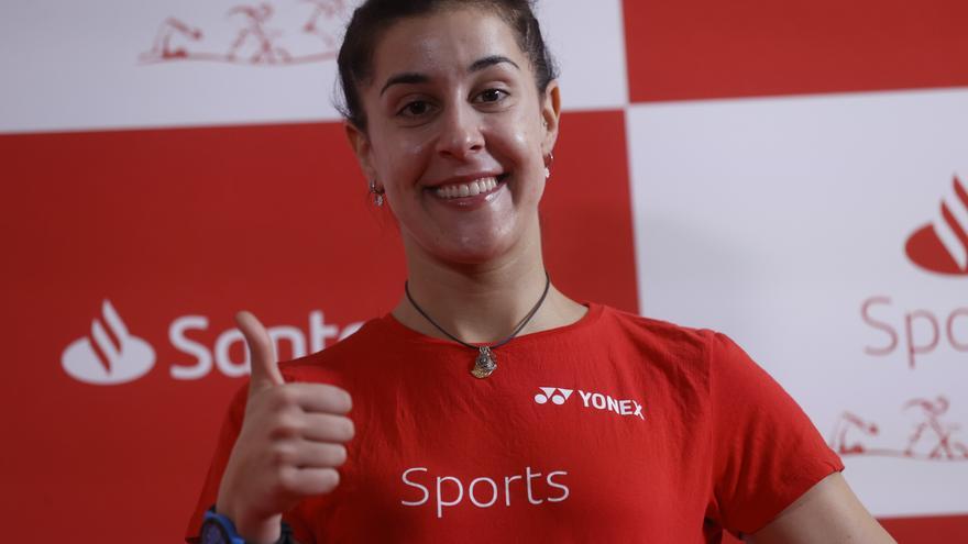 Carolina Marín vuelve a la pista tras un año: &quot;Lo que no conseguí en Tokio lo quiero conseguir en París&quot;