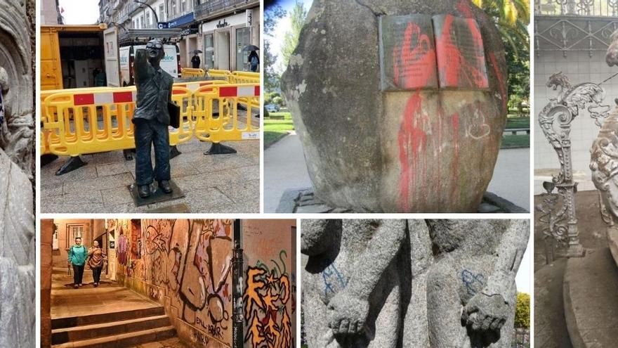 Vandalismo por los cuatro costados: un mal chiste que sale caro a Galicia