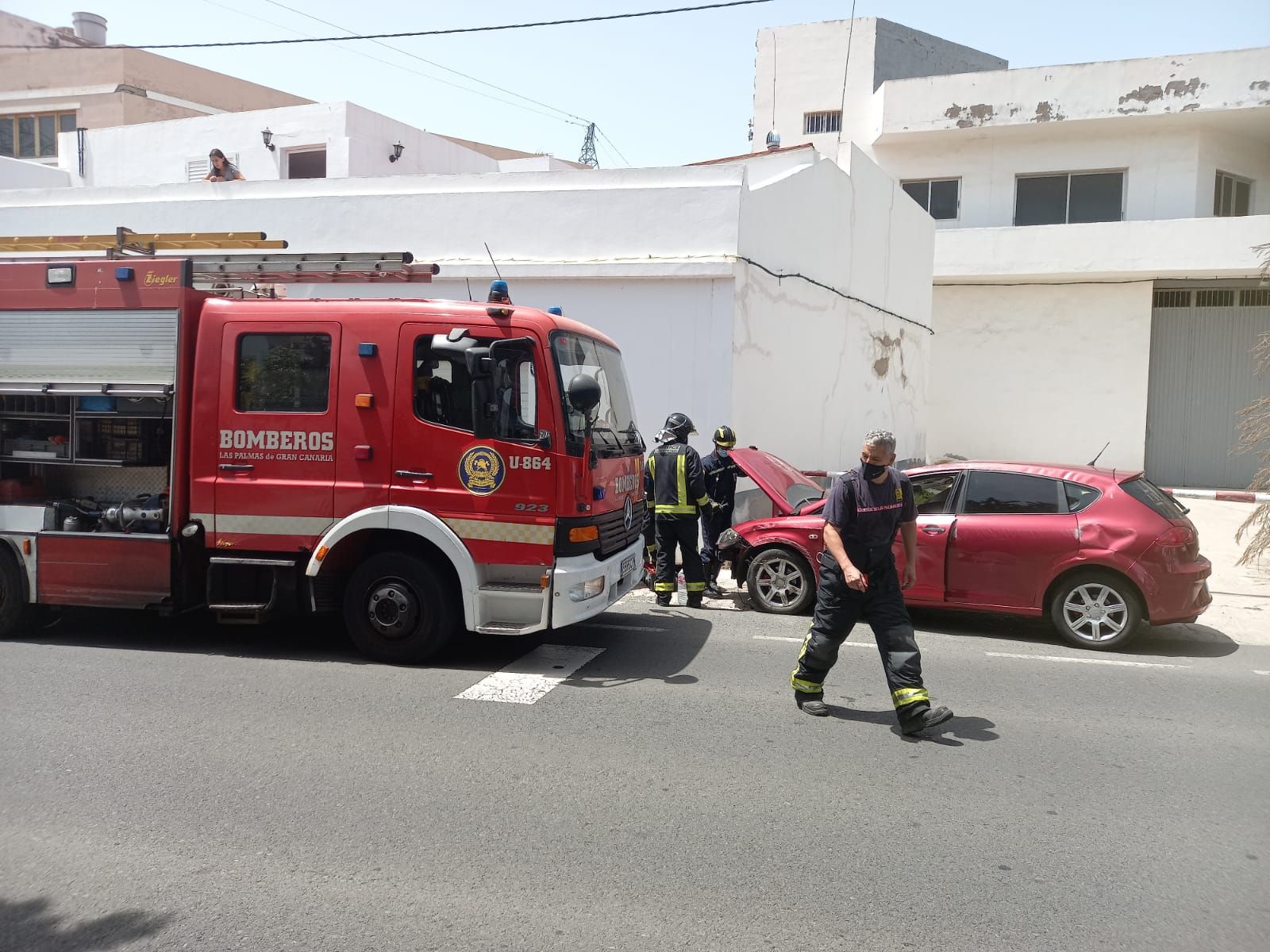 Vuelco en Los Hoyos