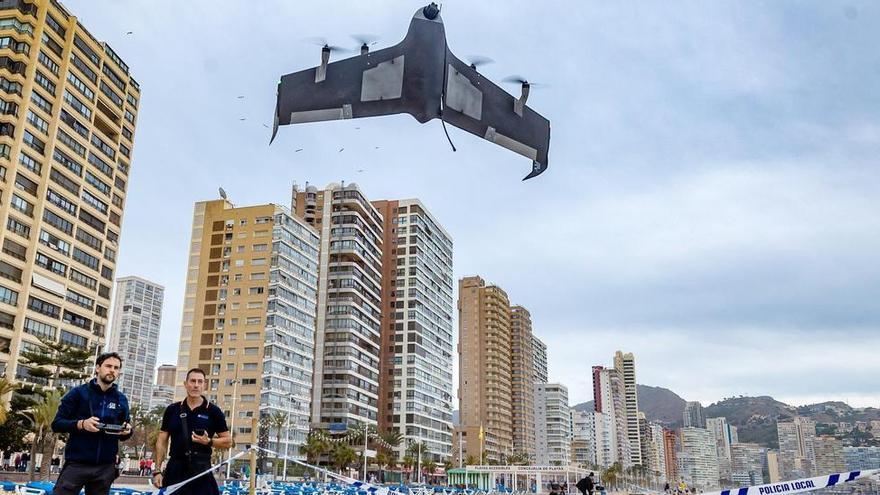 Benidorm se convierte en campo de pruebas para gestionar el vuelo masivo de drones