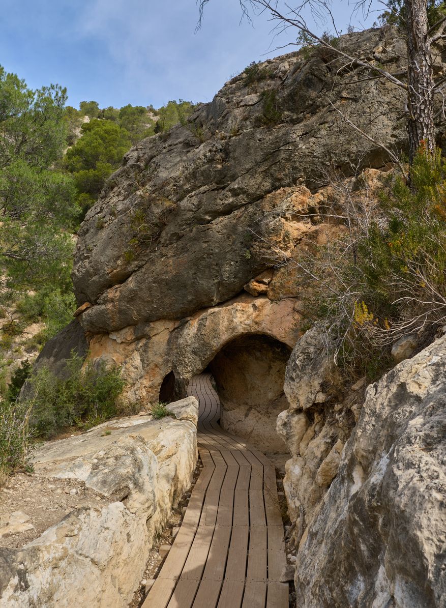 En la ruta podrás pasar por túneles.