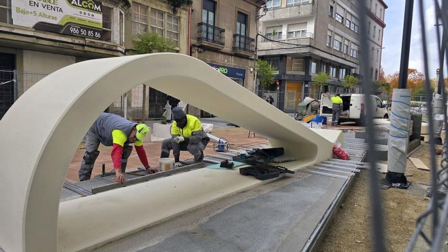 Imagen de archivo de una obra pública en Vilagarcía.
