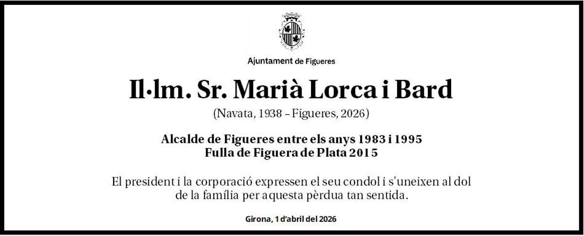 Il·lm. Sr. Marià Lorca i Bard