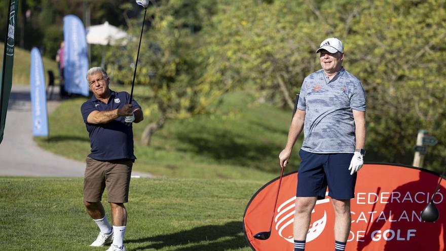 Laporta y Koeman escenifican su reconciliación "por el bien del Barça"