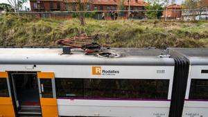 L’R3 pateix el tercer incendi a la catenària en un any