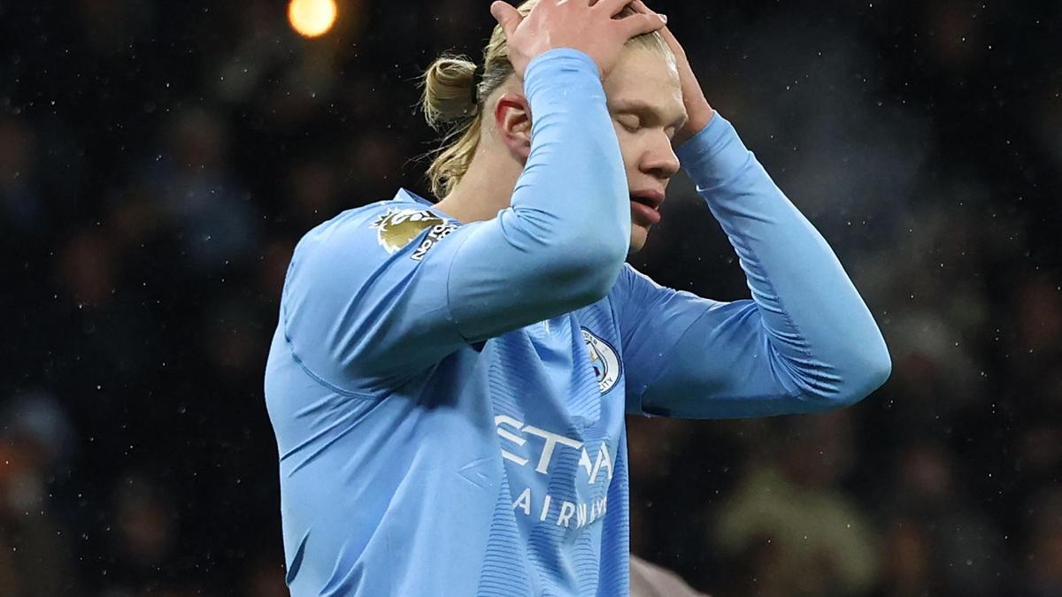 Haaland, en el partido ante el Tottenham.