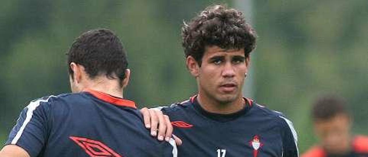 Diego Costa, en A Madroa. // FDV