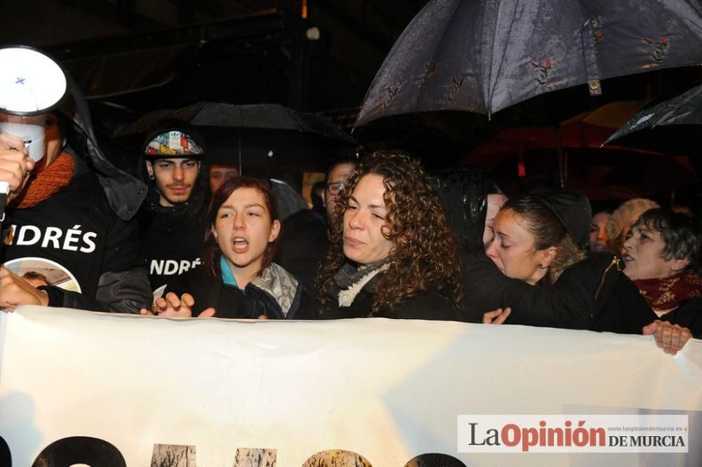 Protesta por la agresión a Andrés Martínez